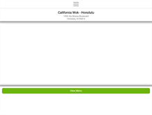 Tablet Screenshot of californiawokhonolulu.com